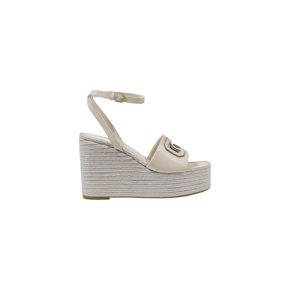 Guess Cremefarbener Synthetik-High Heel